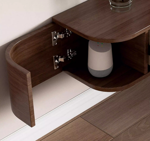 Mueble de TV Flotante LED de Lujo Italiano, Diseño Moderno 2025, Color Blanco Crema, con Almacenamiento, para Sala de Estar, Hotel u Hogar - Product Image 3