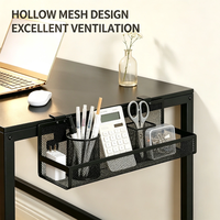 Organisateur de câbles professionnel DaS en maille métallique à clipser sous le bureau, sans perçage, pour bureau et bureau de jeu