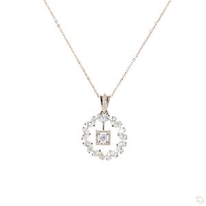 Pendentif en or diamanté de qualité supérieure pour femmes, bijoux élégants et tendance, collier pendentif intemporel, collection de luxe - Product Image 2