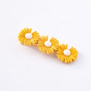 YIYI-Pinzas para el pelo de margaritas para niña, horquillas florales coloridas para el pelo para niña - Product Image 6