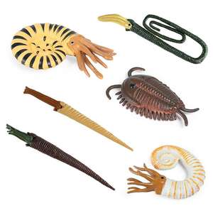 Yxs simulación sólida para niños prehistórico marino mini animal modelo trébol amoniatitas dragón pez juguete - Product Image 5