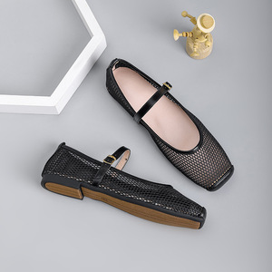 <span class=keywords><strong>2026</strong></span> נעלי נשים אופנתיות נושמות, נעלי בלרינה שטוחות, נוחות ויומיומיות, נעלי קיץ בסגנון מרי ג'יין, נעלי רשת שטוחות לנשים - Product Image 5