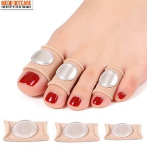 Protections d'orteils numériques en silicone à base d'huile, coussinets en gel, manchons en tissu pour les coussinets, les cors, les ampoules et les ongles incarnés - Product Image 1