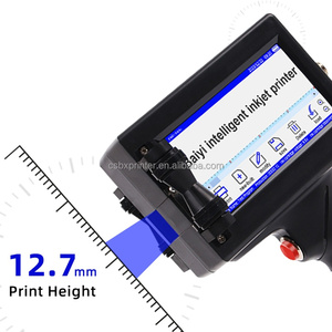 Imprimante <span class=keywords><strong>jet</strong></span> d'encre portable pour <span class=keywords><strong>logo</strong></span>, texte, numéro de lot, code QR, code-barres, pour boîtes en plastique et métal - Product Image 2
