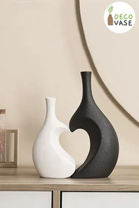 Vase creux en forme de cœur, support floral décoratif pour table, maison, bureau, salon, décoration intérieure, pots et jardinières à fleurs - Product Image 2