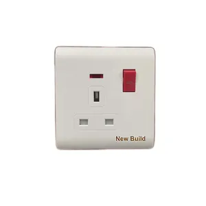 wholesale price extremely thin design big panel PC material 8pin home wall switches and sockets