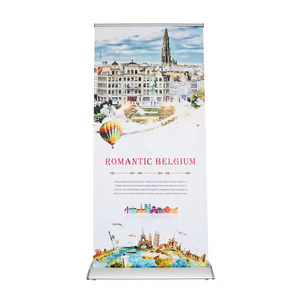 Cao chi phí-hiệu quả ngoài trời kéo cuộn lên thăng hoa có thể thu vào đứng chỉ cuộn lên biểu ngữ - Product Image 2