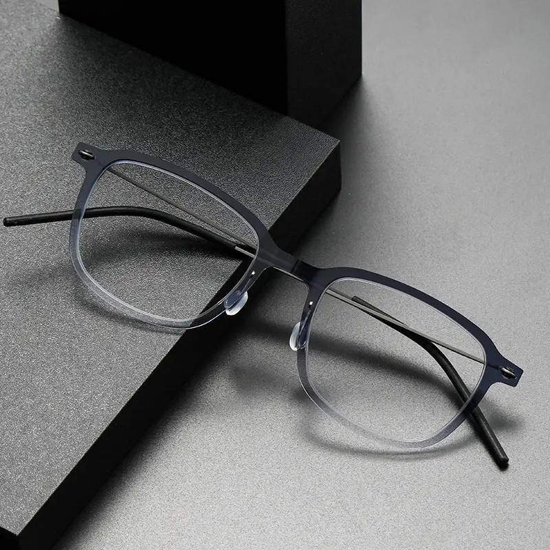 आधुनिक डिजाइनर Linder टाइटेनियम ऑप्टिकल चश्मा फ्रेम महिलाओं चश्मा फ्रेम दौर