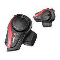 Casque Talkie-Walkie Crown CMMK-06 avec Portée de 2 KM Intercom 6 Personnes Accessoires de Moto ABS Casques Inclus