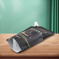 Chine Fabricant personnalisé imprimé conception écologique grain haricot mungo réutilisable bec debout buse pochette d'emballage en plastique transparent