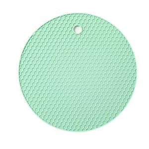 Round <b>Silicone</b> Trivet <b>Mats</b> 7 Inch Heat Resistant Non-Slip Pot Holders Jar/Spoon Holder Drying <b>Mat</b> & Coaster Made in China - Product Image 4