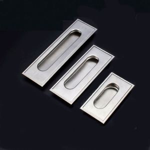 WEKIS Stainless Steel Concealed Handle Square Sliding Door Cabinet Recessed Drawer <b>Pulls</b> Window Handle <b>for</b> Kitchen Application - Product Image 1