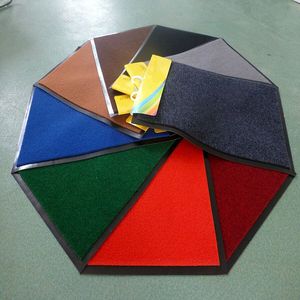 Customized Polyester Absorbent Doormat Octagon Shape Solid Color Home Use <b>Machine</b> Washable PVC Anti Slip Floor Mat - Product Image 1