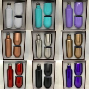 500ml Wholesale Stainless Steel, Double Walled Colorful Wine Bottle Tumbler <b>Gift</b> Set For New Year Valentines/ - Product Image 2