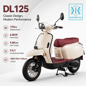 Motocyclette à essence 125cc 6,8KW 9,8Nm de couple Frein à disque CBS Refroidissement par air forcé ECU Réservoir de 9L Commuter urbain DL125 - Product Image 1