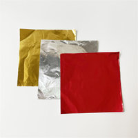 Papier d'emballage en chocolat or argent pour l'emballage Papier d'emballage en aluminium gaufré pour le chocolat