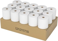 Papier de caisse enregistreuse POS sans BPA, marque MX, 80*80mm, vente en gros, avec impression de logo
