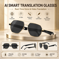 Lunettes de traduction intelligentes IA : Traducteur vocal instantané en 137 langues, sans fil, pour voyages d'affaires (OEM)