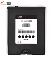 Ensemble de 5 cartouches d'encre compatibles KKCMY pour imprimante d'étiquettes Memjet Afinia L801 - 250 ml chacune - avec puce intelligente