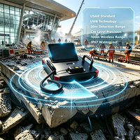 Détecteur de vie par cartographie spatiale 3D, technologie radar UWB, positionnement par coordonnées XYZ, équipement de recherche et de sauvetage d'urgence USAR