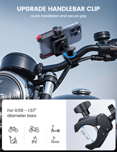 Support <span class=keywords><strong>de</strong></span> téléphone pour moto Lamicall BP12 avec amortissement des chocs, fixation rapide 1s, support <span class=keywords><strong>de</strong></span> vélo, pince <span class=keywords><strong>de</strong></span> fixation, accessoires <span class=keywords><strong>de</strong></span> <span class=keywords><strong>course</strong></span> - Product Image 6