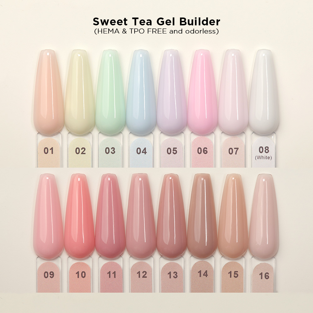 Gel de construction Sweet Tea sans HEMA ni TPO et sans odeur