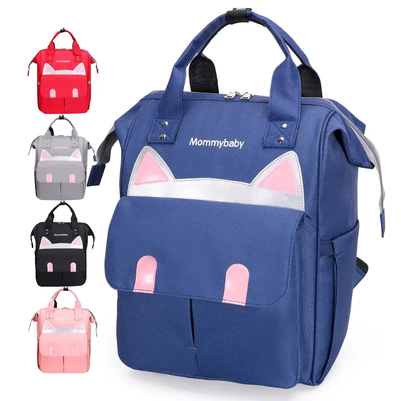 Sac à dos en cuir pour sac à langer par Miss Fong, sac à dos à langer avec matelas à langer Sac à dos en cuir pour sac à langer par Miss Fong, sac à dos à langer avec matelas à langer