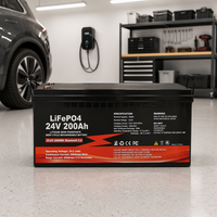 Batterie au phosphate de fer lithium Fuyue 12V 24V 48V 100Ah 200Ah 300Ah 400Ah 600Ah avec BMS intelligent JBD pour systèmes de camping-car et de maison