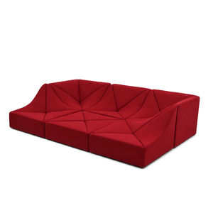 Sofá Modular de 4 Piezas, Estilo Duna Cuadrada Grande, Sofá de Esquina Multifuncional y Elegante, Asientos Seccionales Tapizados para Sala de Estar - Product Image 2