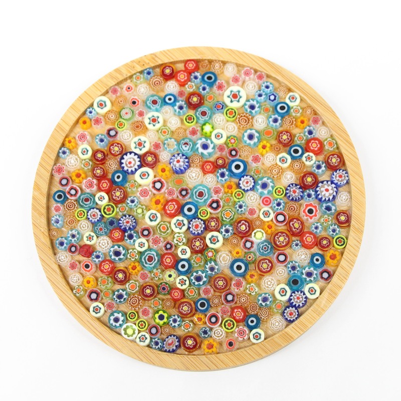 Mixed Mini Millefiori Glass Mosaic Tile