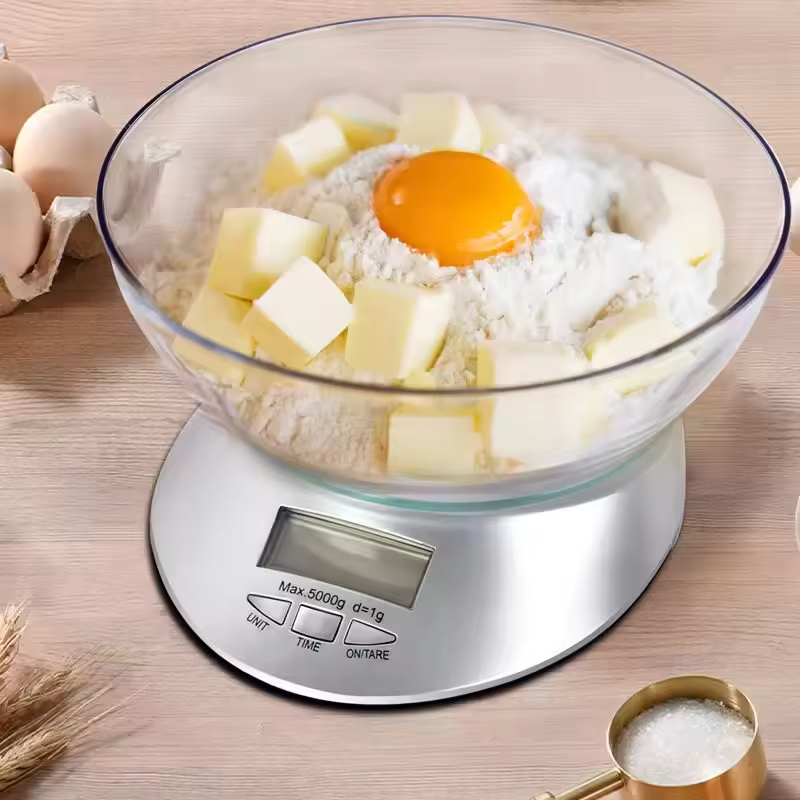 OEM Digital Kitchen Scale Silver 5kg