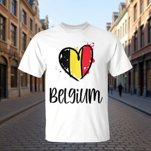 Camiseta con bandera de Bélgica, diseño belga holandés, camiseta promocional bonita - Product Image 3