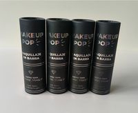 Boîte d'emballage en carton cylindrique pour baume à lèvres recyclable de haute qualité, contenant rond pour rouge à lèvres, tube en papier pour baume à lèvres à rotation