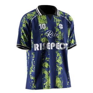 Camiseta de Fútbol de Club con Cuello Polo en V, Tejido de Secado Rápido y Espacios para Gráficos Personalizados para la Identidad del Equipo Durante Partidos de Liga - Product Image 5