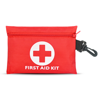 Kit de primeros auxilios pequeño de viaje portátil personalizado, kit de emergencia de supervivencia para senderismo, camping, escalada con equipo médico de alta calidad