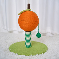 Griffoir pour chat en bois et sisal, style gourde de sucre mignon, structure d'escalade verticale compacte pour le tranchage des griffes, pour le commerce transfrontalier