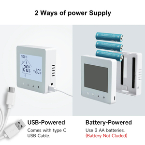 Contrôleur de température ambiante numérique programmable RKHK Tuya avec écran LCD, contrôleur de hub Wi-Fi pour système de chauffage au sol, <span class=keywords><strong>sans</strong></span> fil - Product Image 5