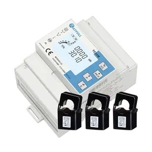 Rayfull TC55M 3 Phase Meter Current Transformer Meter RS485 Modbus Remote Control Submeter Din Rail Enclosure (Meter Only)