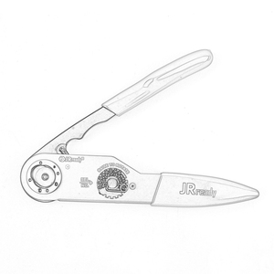 JRready YJQ-W2A M22520/1-01 MIL-Ajustable estándar de cuatro guión herramientas de crimpado <span class=keywords><strong>ASF1</strong></span> 12-26AWG mango de cuero Color opcional - Product Image 1