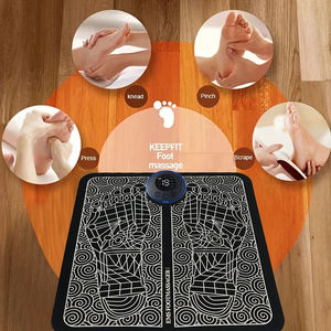 Tapis de massage pour les pieds en gros, en plastique PP et coussin PU, doux et respectueux de la peau, design léger, ton foncé - Product Image 4