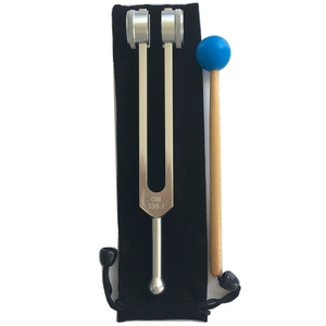 Diapason OM de 136,1 Hertz en gros, diapason de résonance lesté pour la thérapie par vibrations sonores, le yoga et la méditation - Product Image 1