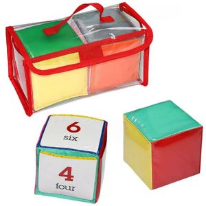 Lot de cubes de rangement interactifs en <span class=keywords><strong>tissu</strong></span> doux et mousse EVA pour l'apprentissage précoce des enfants - Product Image 1