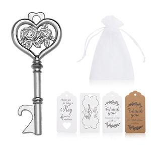 Décapsuleur en forme de rose en alliage de zinc, cadeau de mariage, porte-clés décoratif, design plat 7,5x3cm - Product Image 3
