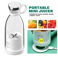 Portable électrique presse-agrumes bouteille 4 lames secouer Orange citron USB charge jus mélangeur fruits mélangeur frais presse-agrumes Machine