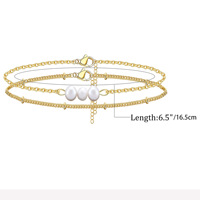 Joyería de Mano de Diseño Exclusivo de Alta Gama, Serie Bestie, Cadena de Acero Inoxidable Chapada en Oro de 18K, Doble Capa, 6mm, Imitación