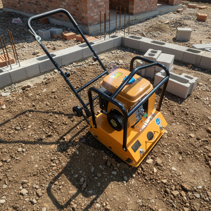 Compacteur à plaques vibrantes autopropulsé à essence C120, vente en gros d'usine, garantie 1 an, pour le compactage de pierres, d'asphalte et de sol - Product Image 5