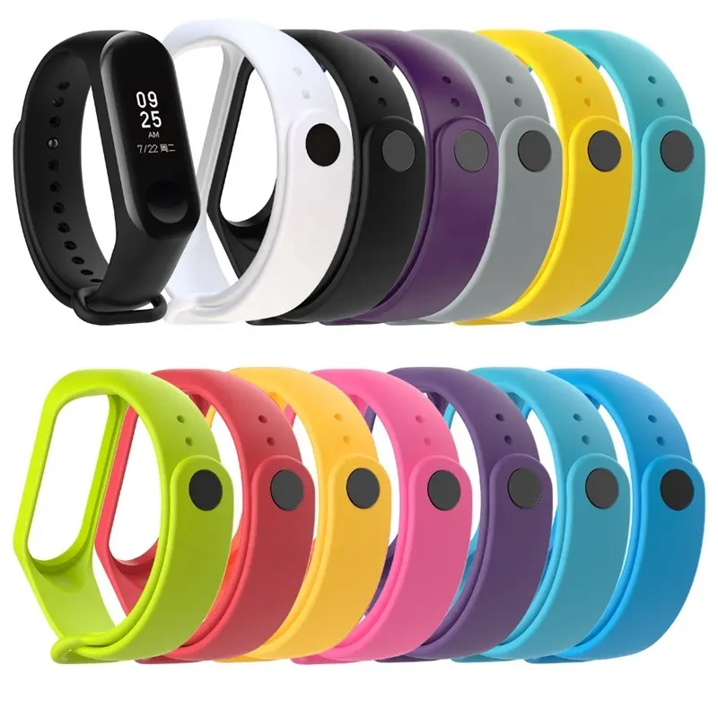 Bracelet For Xiaomi Mi Band 5 Band6 Strap Replacement Rubber Sport Watch Band Supplier wholesale