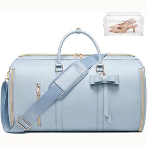 Free Sample Garment Duffel <b>Bag</b> With Shoe Compartment, 2 in 1 Hanging Dress Suitcase <b>Suit</b> Travel Garment <b>Bag</b> - Product Image 2