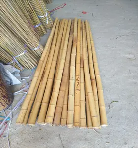 100% 天然生竹棒ポール農業大型異なるサイズの竹杭