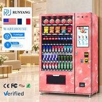 Distributeur automatique commercial RUNYANG pour aliments et boissons, à monnayeur, pour snacks et boissons en usine